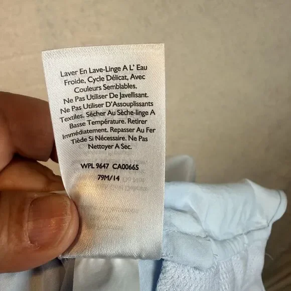 Eddie Bauer SS25 Long Sleeve Performance Shirt M Light Blue UPF Sun Protection - Picture 11 of 12